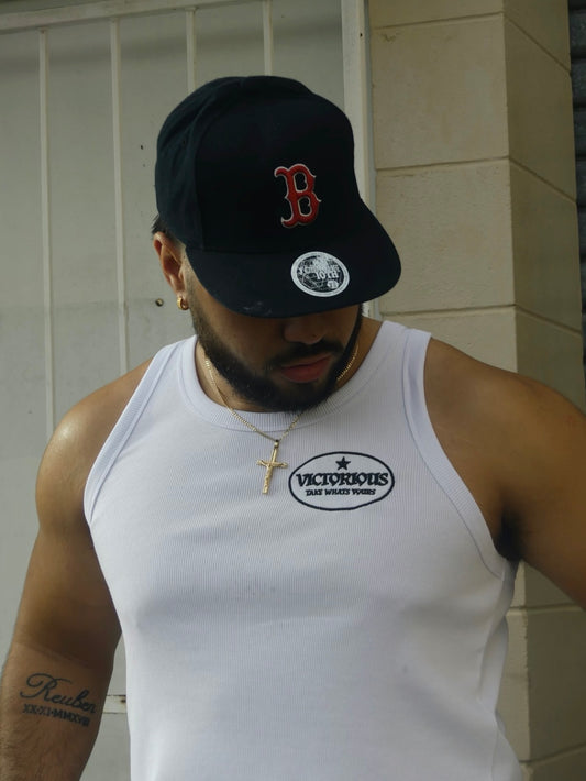 White Star logo rib singlet